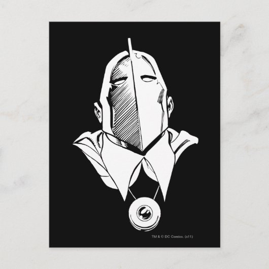 Overzicht van Dr. Fate Mask Briefkaart (Voorkant)