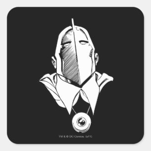 Overzicht van Dr. Fate Mask Vierkante Sticker