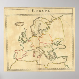 Overzicht van Europa en grote steden