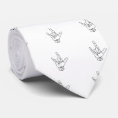 Overzicht van gebarentaal stropdas (Opgerold)