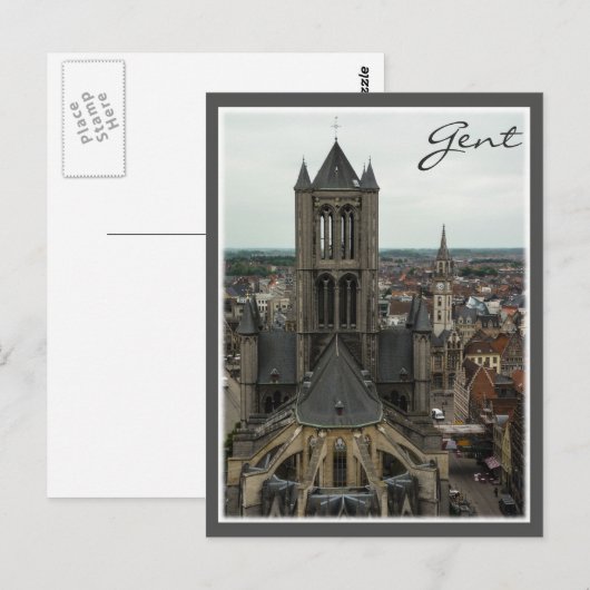Overzicht van Gent Briefkaart (Voorkant / Achterkant)