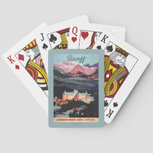 Overzicht van het Banff Springs Hotel Poster Speelkaarten
