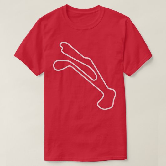 Overzicht van het Barber Motorsports Park T-shirt (Design voorkant)
