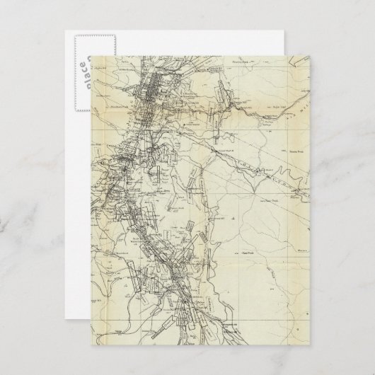 Overzicht van het district Washoe Briefkaart (Voorkant / Achterkant)