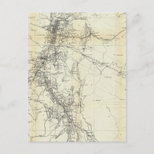 Overzicht van het district Washoe Briefkaart (Voorkant)