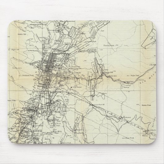 Overzicht van het district Washoe Muismat (Voorkant)