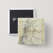 Overzicht van het district Washoe Vierkante Button 5,1 Cm (Voorkant /achterkant)