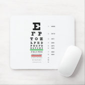 overzicht van het gezichtsvermogen van Snellen voo Muismat (Met muis)