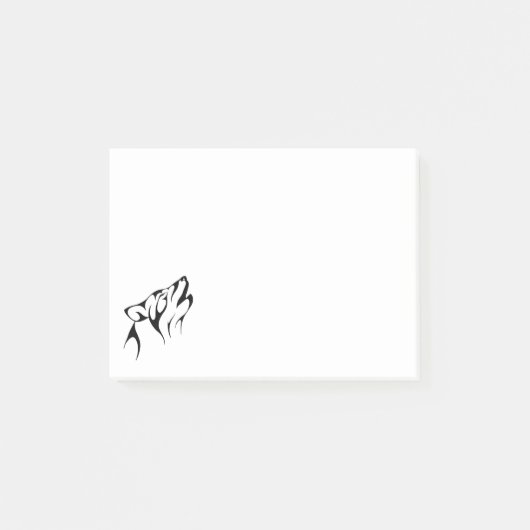 Overzicht van het Huilen van de Wolf Post-it® Notes (Voorkant)