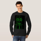 Overzicht van het Neon Green Gas Mask door KLM T-shirt (Voorkant volledig)