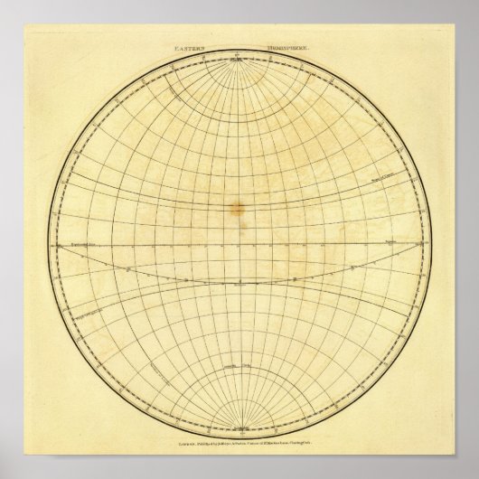 Overzicht van het oostelijke halfrond (Voorkant)