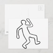 Overzicht van het slachtoffer van moord briefkaart (Voorkant / Achterkant)