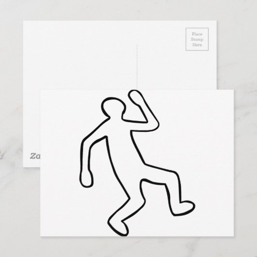 Overzicht van het slachtoffer van moord briefkaart (Voorkant / Achterkant)