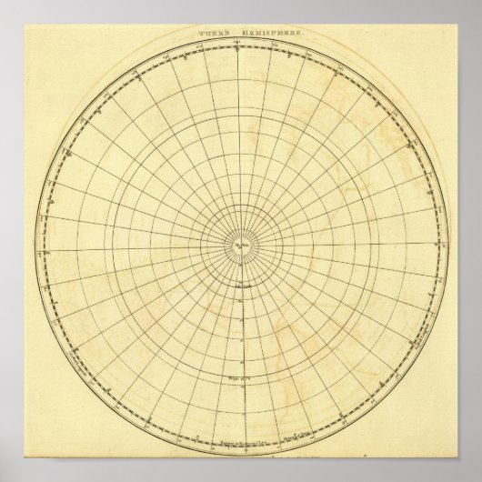 Overzicht van het zuidelijk halfrond (Voorkant)