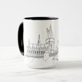 Overzicht van HOGWARTS™ KASTEEL  Mok (Voorkant links)