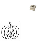 Overzicht van Jack-O-Lantern Halloween Pumpkin Rubberstempel (Gestempeld)