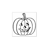 Overzicht van Jack-O-Lantern Halloween Pumpkin Rubberstempel (Afrduk)