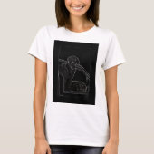 Overzicht van Labrador Dames T T-shirt (Voorkant)
