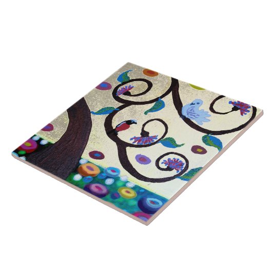 Overzicht van levensdetails tegeltje (Zijkant)