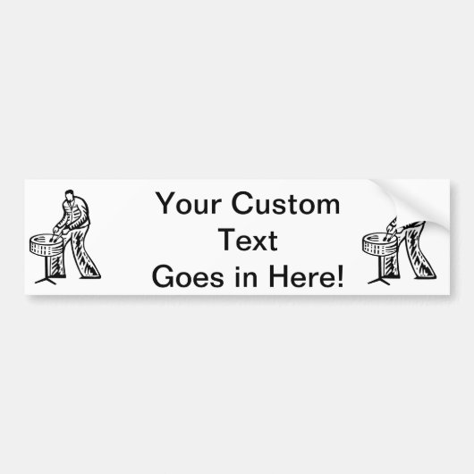 Overzicht van stalen paneelspeler bumpersticker (Voorkant)