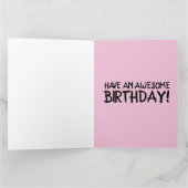 OVERZICHT WENSKAARTEN VOOR RETRO PINK CADDY KAART (Binnen)