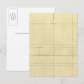 Overzicht wereldkaart briefkaart (Voorkant / Achterkant)