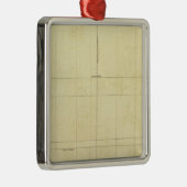 Overzicht wereldkaart metalen ornament (Rechts)