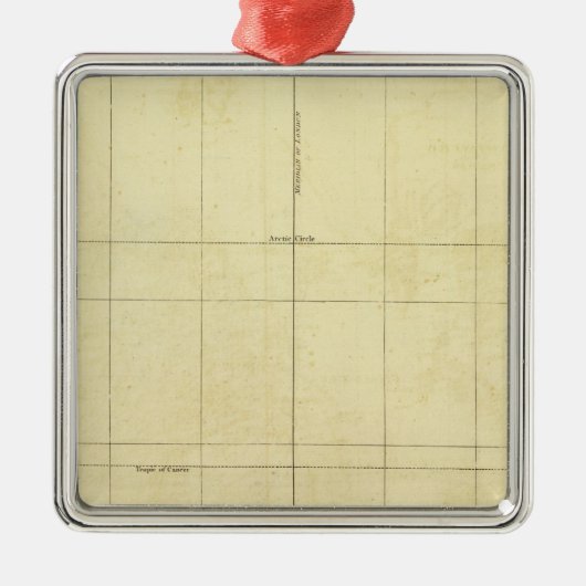 Overzicht wereldkaart metalen ornament (Voorkant)