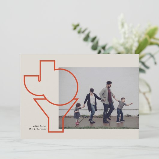 Overzichtelijke Joy Flat Vakantie Kaart (Staand voorkant)