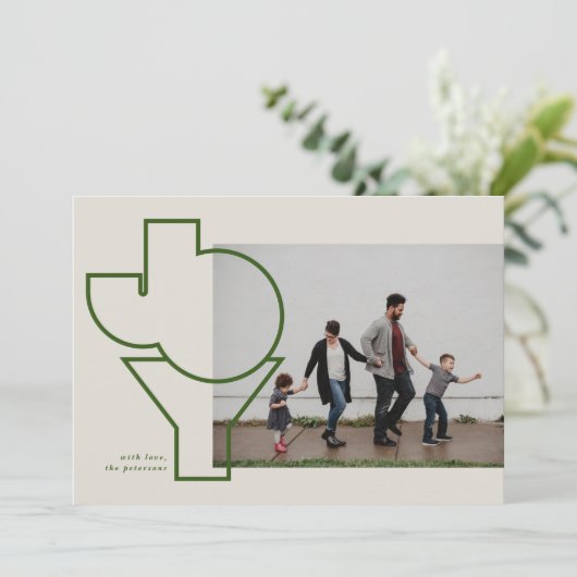 Overzichtelijke Joy Flat Vakantie Kaart (Staand voorkant)