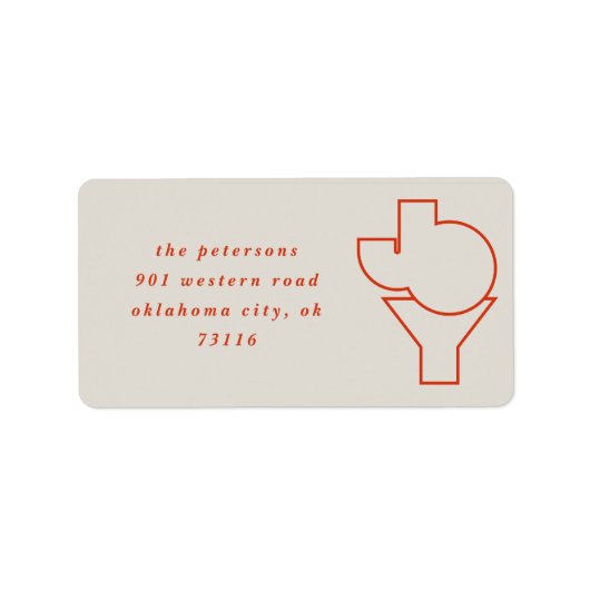 Overzichtelijke Joy Return Address Label (Voorkant)