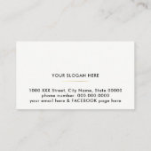 Overzichtelijke rozen bloem, make-up beauty bloeme visitekaartje (Achterkant)