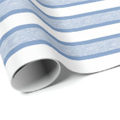 Overzichtelijke strepen blauw/grijs cadeaupapier (Rol Hoek)