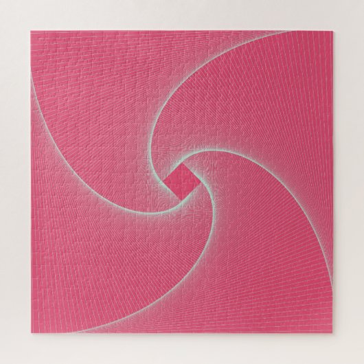 Overzichtelijke vierkante vortex, fluweelroze. legpuzzel (Verticaal)