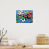 Overzichtsdruk middernacht poster (Keuken)