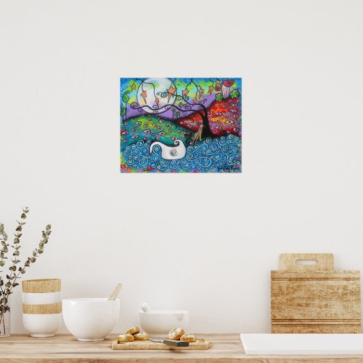 Overzichtsdruk middernacht poster (Keuken)