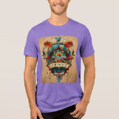 overzichtsillustratie Tri-Blend shirt (Voorkant)