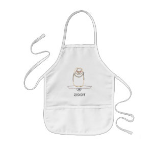 Overzichtskunst tekening, Hoot Uil Kleurplaten Sch Kinder Schort