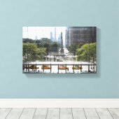 Overzien Columbus Cirkel New York City Foto Canvas Afdruk (Insitu (Houten vloer))