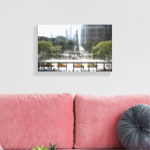 Overzien Columbus Cirkel New York City Foto Canvas Afdruk (Insitu (Woonkamer))