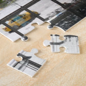 Overzien Columbus Cirkel New York City Foto Legpuzzel (Zijkant)