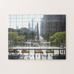 Overzien Columbus Cirkel New York City Foto Legpuzzel