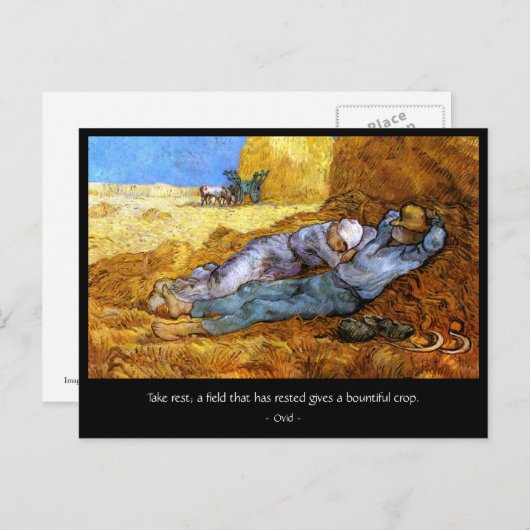 Ovid: Ga rusten Briefkaart (Voorkant / Achterkant)