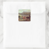 Ovid tussen de Scythianen, 1859 Vierkante Sticker (Tas)