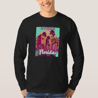 Oviedo FL Florida vintage retro ocean scene beach T-shirt