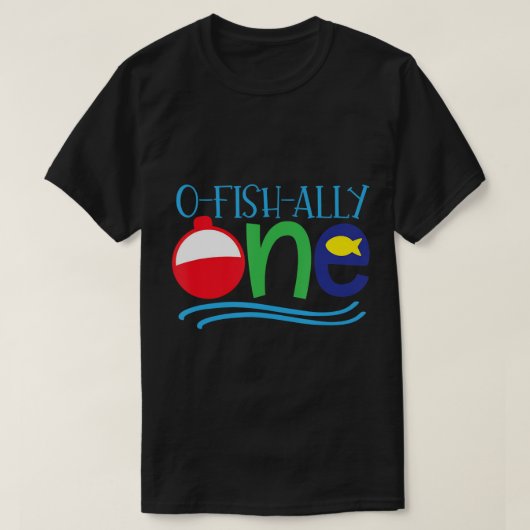 Ovisaal ÉÉN baby t-shirt O-fish-ally ONE shirt T (Design voorkant)