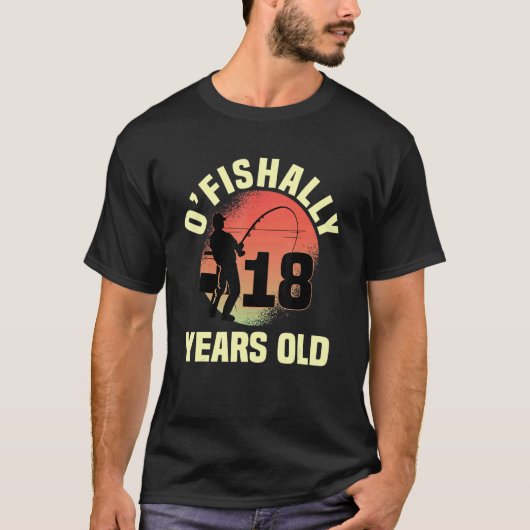 O'visally 18 Years Old Biirthday Celebration Bday T-shirt (Voorkant)