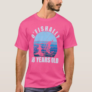 O'visally 58 jaar oud Happy My Birthday You Fish T-shirt