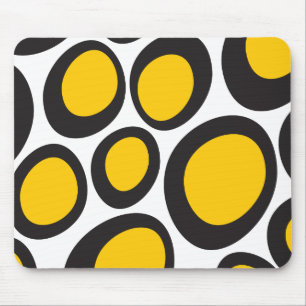 Ovvio Black en Yellow Muismat