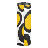 Ovvio Black en Yellow Thermal Tumbler Thermosbeker (Achterkant)